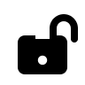 Open Lock (Typicons) Free Open-Source SVG Icon