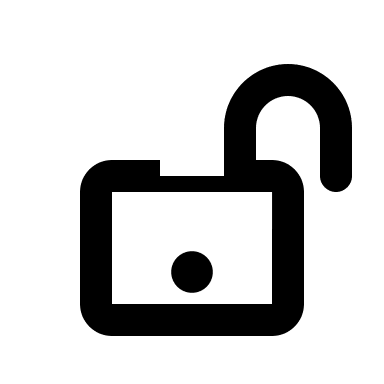 Open Lock (Outline) Free Open-Source SVG Icon (Typicons)