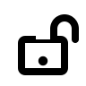 Open Lock (Outline) Free Open-Source SVG Icon