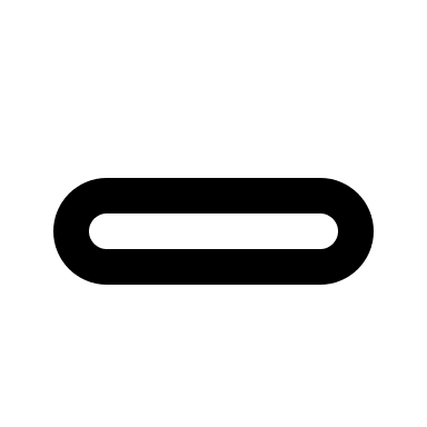 Minus Symbol (Outline) Free Open-Source SVG Icon (Typicons)