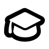 Mortar Board Graduation Cap Free Open-Source SVG Icon