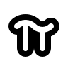 Pi Symbol (Outline) Free Open-Source SVG Icon