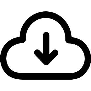 Cloud Download (Outline) Free Open-Source SVG Icon (uiw icons)