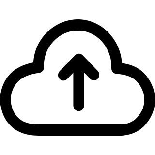 Cloud Upload (Outline) Free Open-Source SVG Icon (uiw icons)