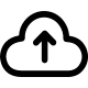 Cloud Upload (Outline) Free Open-Source SVG Icon