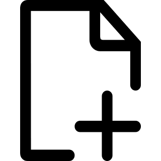 File Addition Free Open-Source SVG Icon (uiw icons)