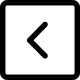 Left Square Outline (UIW) Free Open-Source SVG Icon