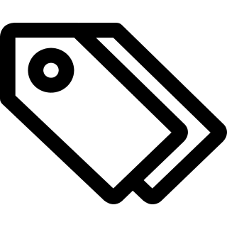 Tags Symbol (Outline) Free Open-Source SVG Icon (uiw icons)