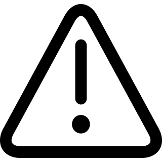 Warning Symbol (Outline) Free Open-Source SVG Icon (uiw icons)