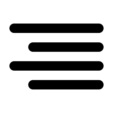 Right Alignment (Monochrome) Free Open-Source SVG Icon (Unicons Monochrome)