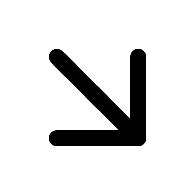 Downward Right Arrow (Monochrome) Free Open-Source SVG Icon (Unicons Monochrome)