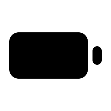 Empty Battery Indicator (Monochrome) Free Open-Source SVG Icon (Unicons Monochrome)