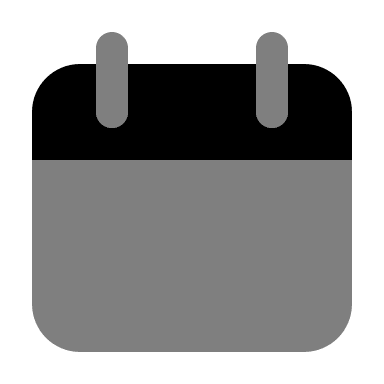 Calendar (Monochrome) Free Open-Source SVG Icon (Unicons Monochrome)