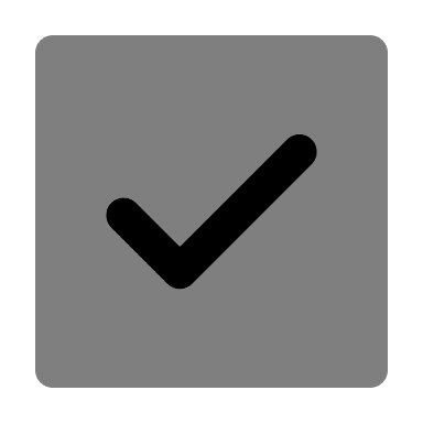 Checkmark in Square Box (Monochrome) Free Open-Source SVG Icon (Unicons Monochrome)