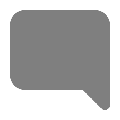 Alternative Comment Bubble (Monochrome) Free Open-Source SVG Icon (Unicons Monochrome)