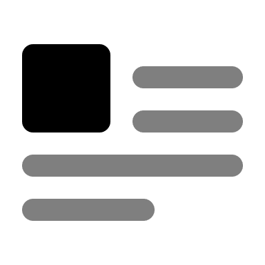 Left Document Layout (Monochrome) Free Open-Source SVG Icon (Unicons Monochrome)