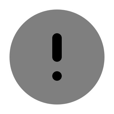 Exclamation Mark in Circle (Monochrome) Free Open-Source SVG Icon (Unicons Monochrome)