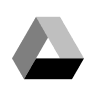 Google Drive Alternative (Monochrome) Free Open-Source SVG Icon