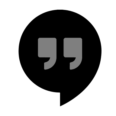 Google Hangouts Messaging App Free Open-Source SVG Icon (Unicons Monochrome)