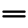 Horizontal Grip Line (Monochrome) Free Open-Source SVG Icon