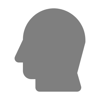 Side Profile Head (Monochrome) Free Open-Source SVG Icon (Unicons Monochrome)