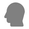 Side Profile Head (Monochrome) Free Open-Source SVG Icon