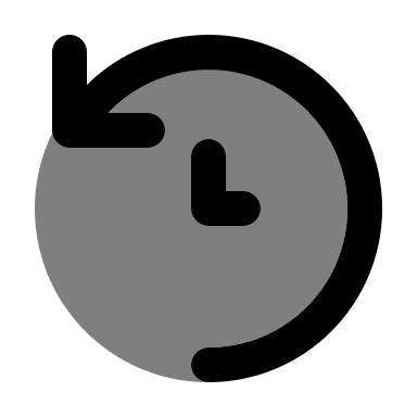 Alternative History Record (Monochrome) Free Open-Source SVG Icon (Unicons Monochrome)