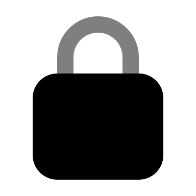 Lock Symbol (Monochrome) Free Open-Source SVG Icon (Unicons Monochrome)