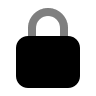 Lock Symbol (Monochrome) Free Open-Source SVG Icon