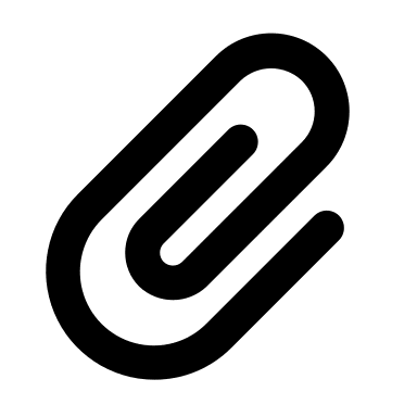 Paperclip (Monochrome) Free Open-Source SVG Icon (Unicons Monochrome)