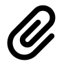 Paperclip (Monochrome) Free Open-Source SVG Icon