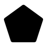 Pentagon Shape (Monochrome) Free Open-Source SVG Icon