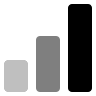 Alternative Signal Strength Level 3 (Monochrome) Free Open-Source SVG Icon