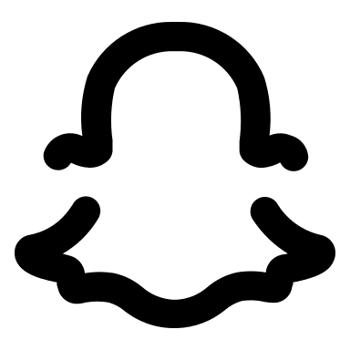 Snapchat Alternative (Monochrome) Free Open-Source SVG Icon (Unicons Monochrome)