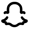 Snapchat Alternative (Monochrome) Free Open-Source SVG Icon