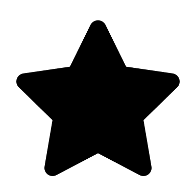 Star Symbol (Monochrome) Free Open-Source SVG Icon (Unicons Monochrome)