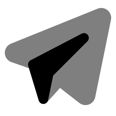 Telegram Alternative Messaging Service (Monochrome) Free Open-Source SVG Icon (Unicons Monochrome)