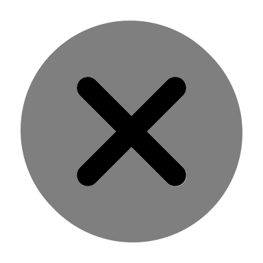 Circle with Times Symbol (Monochrome) Free Open-Source SVG Icon (Unicons Monochrome)