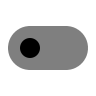 Toggle Off Switch (Monochrome) Free Open-Source SVG Icon