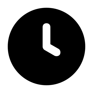 Clock (Solid) Free Open-Source SVG Icon (Unicons Solid)