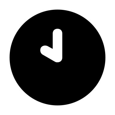 Ten O'Clock Time (Solid) Free Open-Source SVG Icon (Unicons Solid)