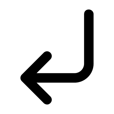 Corner Down Left Arrow (Solid) Free Open-Source SVG Icon (Unicons Solid)