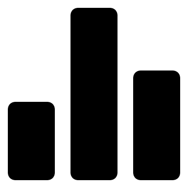 Bar Graph Chart (Solid) Free Open-Source SVG Icon (Unicons Solid)