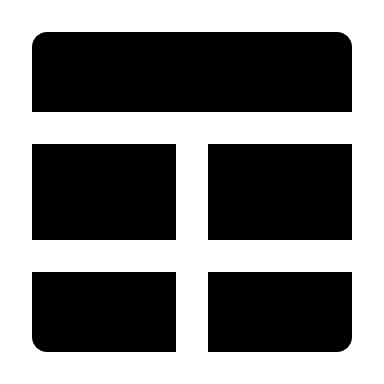 Grid Layout Design (Solid) Free Open-Source SVG Icon (Unicons Solid)