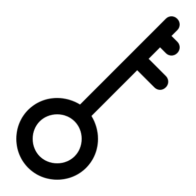 Key Skeleton (Solid) Free Open-Source SVG Icon (Unicons Solid)