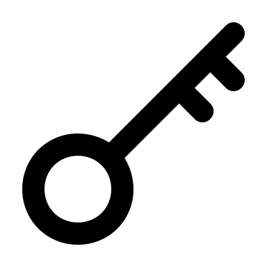 Alternative Key Skeleton (Solid) Free Open-Source SVG Icon (Unicons Solid)