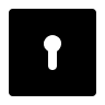 Full Square Keyhole (Solid) Free Open-Source SVG Icon