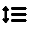 Line Spacing Adjustment Free Open-Source SVG Icon