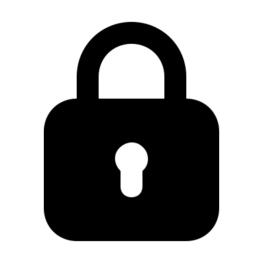 Padlock Security Device (Solid) Free Open-Source SVG Icon (Unicons Solid)