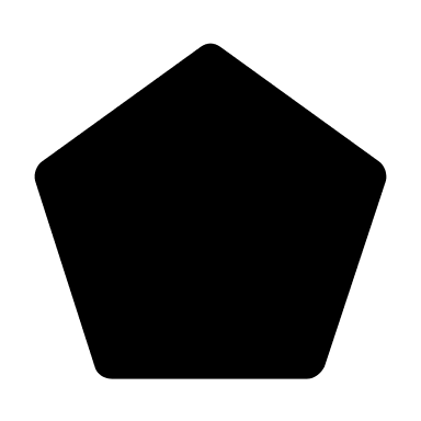 Pentagon Shape (Solid) Free Open-Source SVG Icon (Unicons Solid)